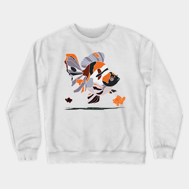 three butterfly goldfish Crewneck Sweatshirt by bloomroge